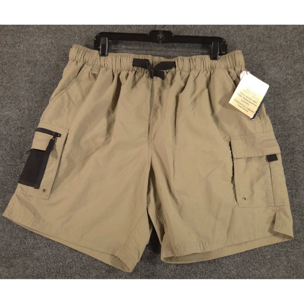 Weekender Traveler Adventure Khaki Mens 2X Hybrid River Guide Shorts